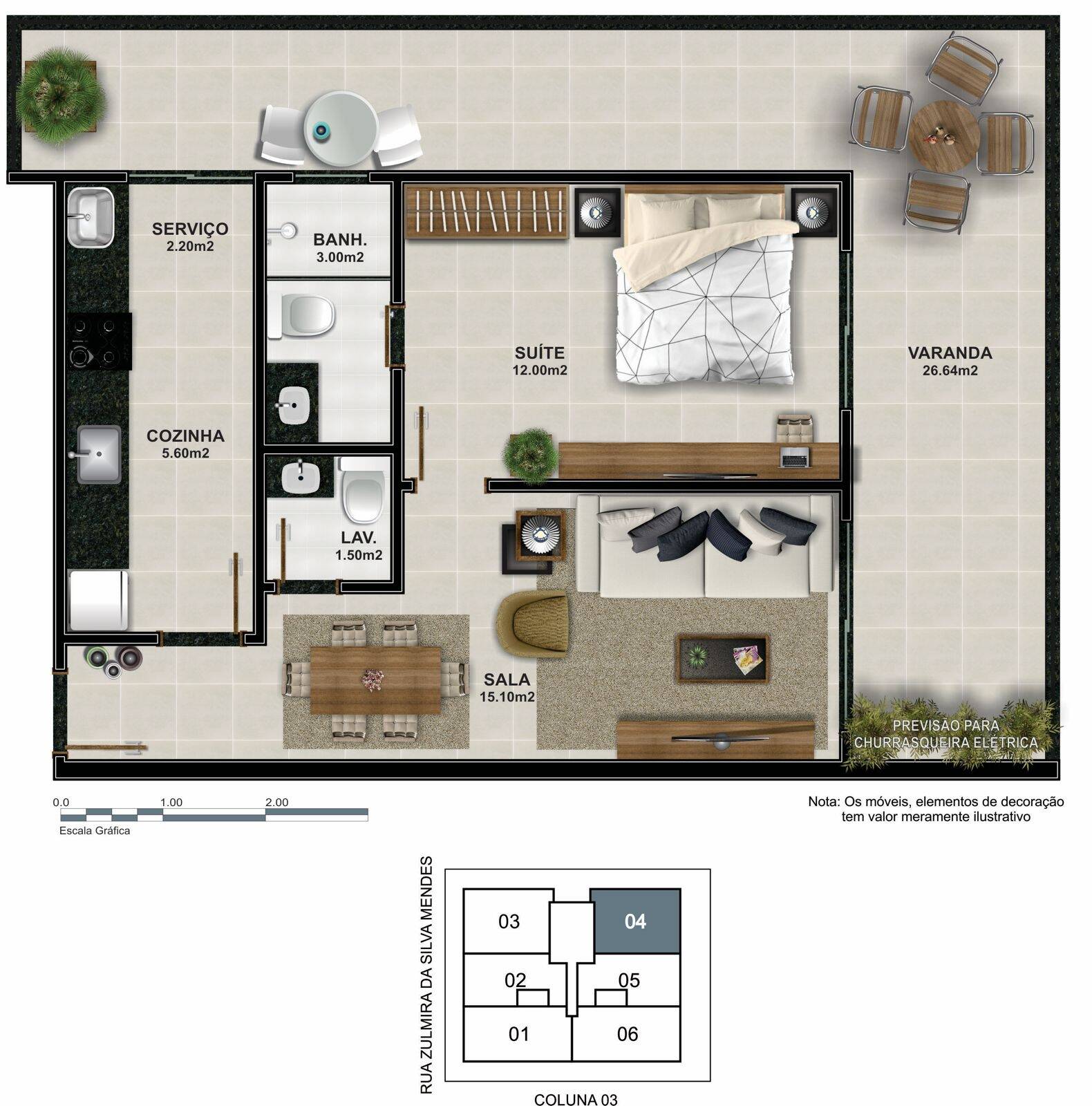 Apartamento, 1 quarto, 71 m² - Foto 17