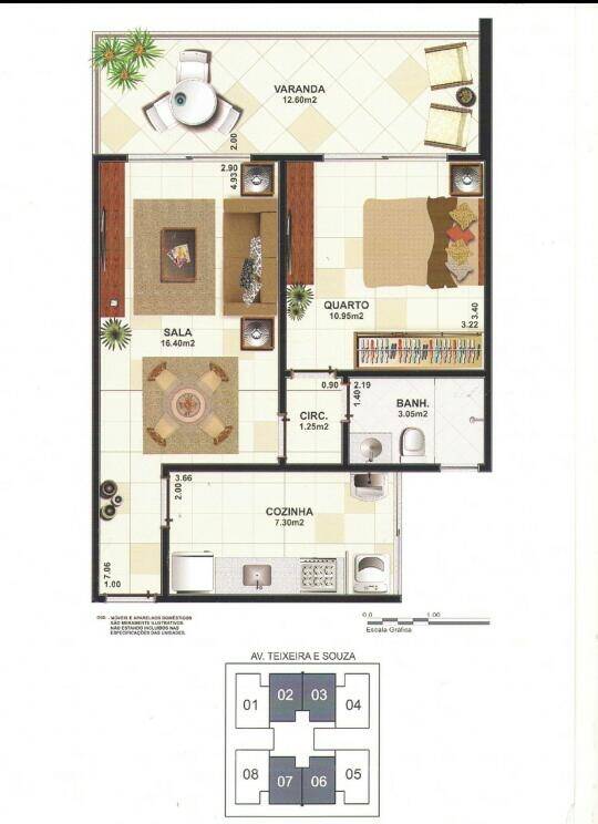 Apartamento, 1 quarto, 70 m² - Foto 23