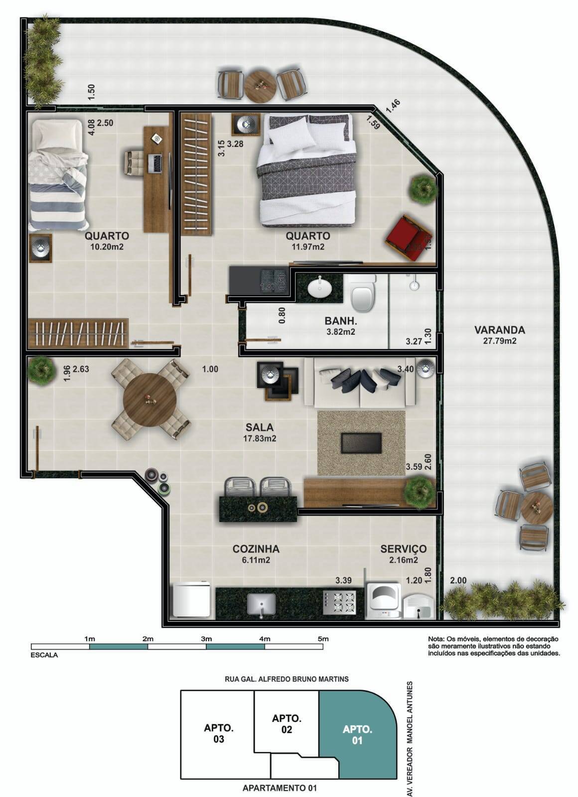 Apartamento, 2 quartos, 80 m² - Foto 16