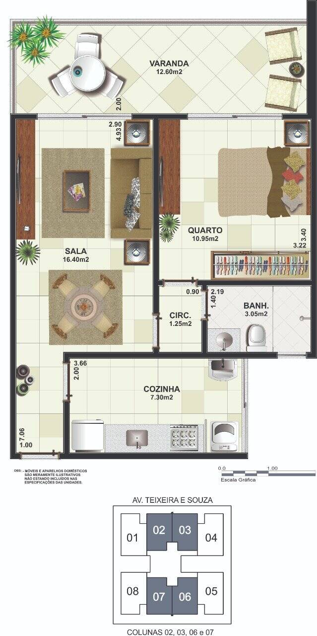 Cobertura, 1 quarto, 56 m² - Foto 22